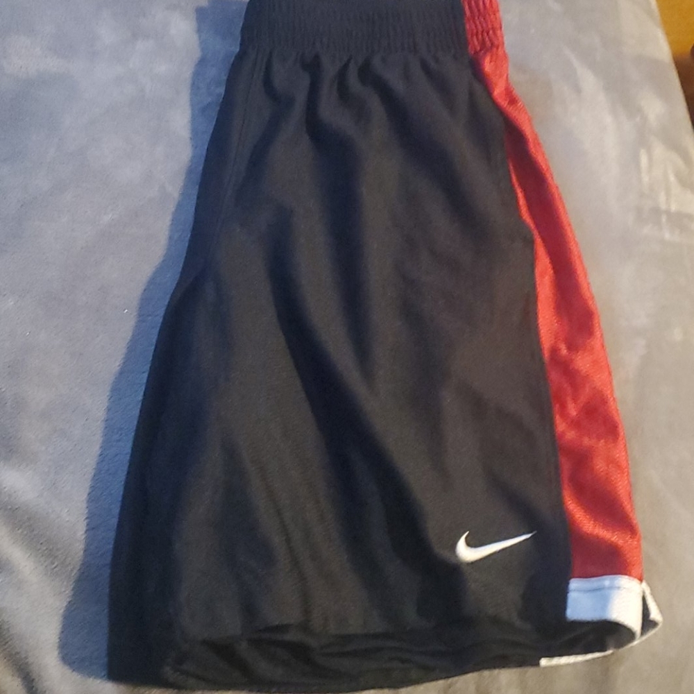 Red and Black Nike shorts